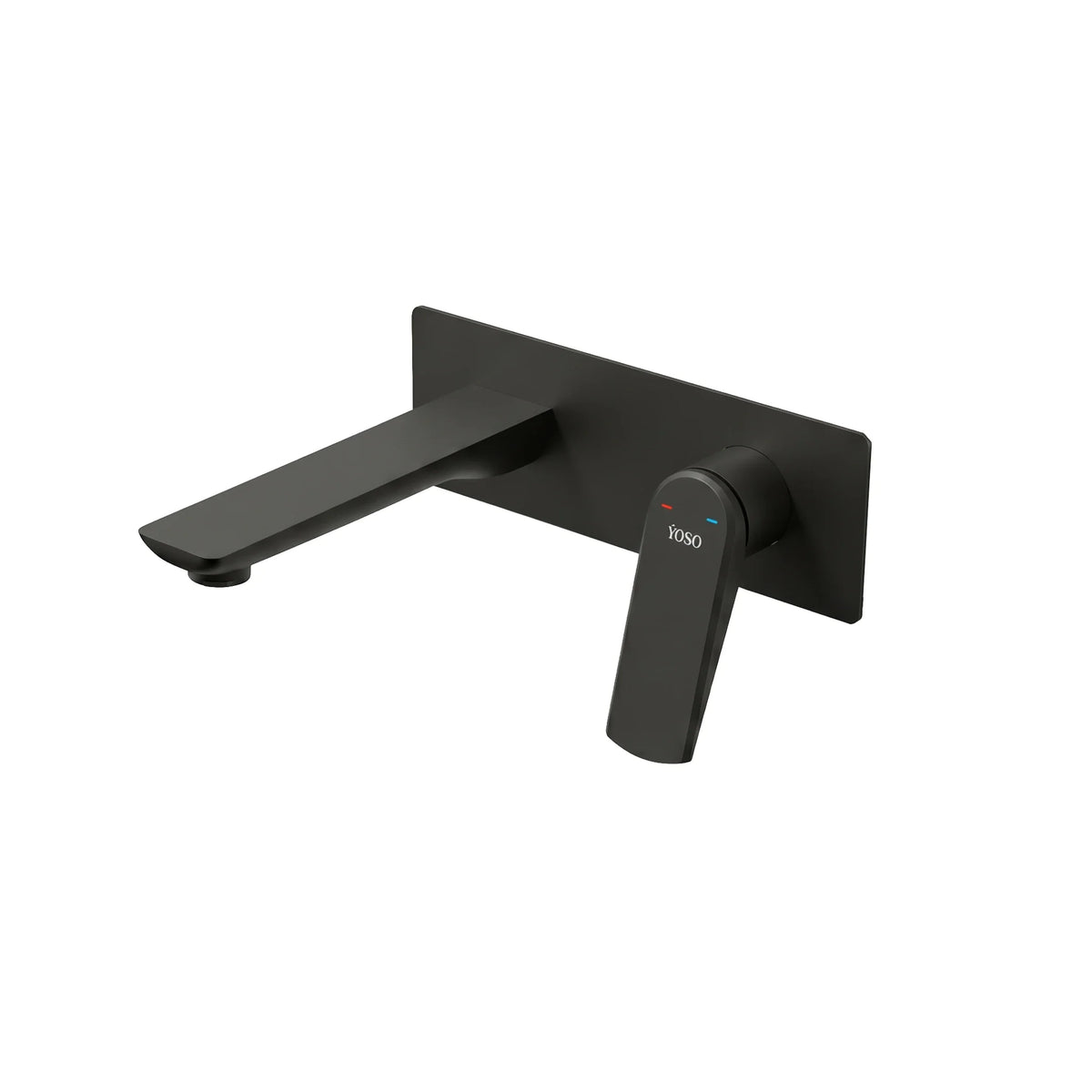 Ark Wall Mounted Basin Mixer, Matt Black | Yoso