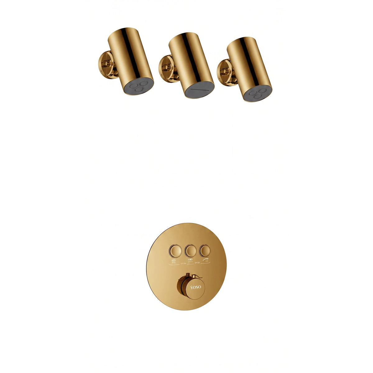 Florence Concealed Shower Set - Zirconium Gold | Yoso