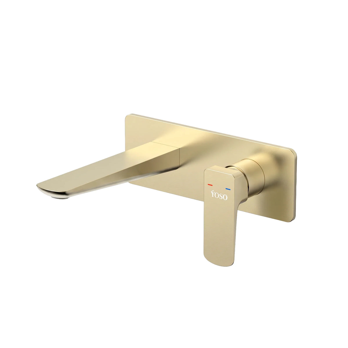 Luxor Wall Mounted Basin Mixer, Brushed Gold | Yoso