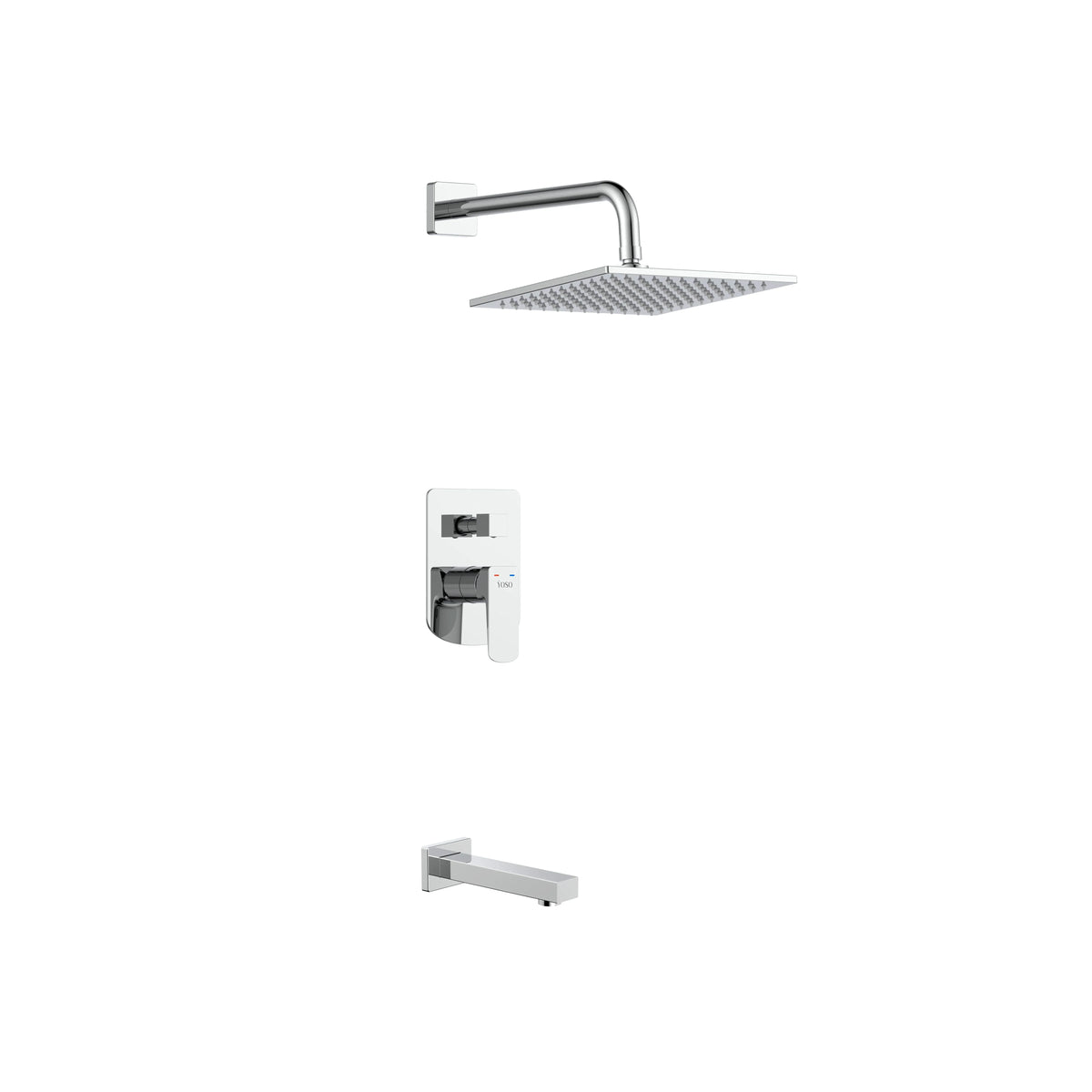 Luxor Concealed Shower Set - Chrome