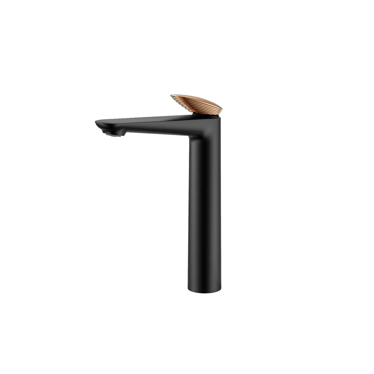 Marvel Basin Mixer — Tall Neck, Matt Black + Rose Gold | Yoso