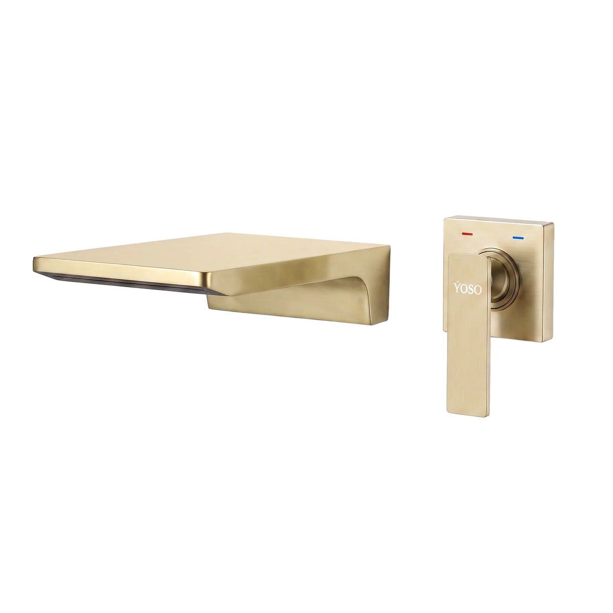 Niagra Wall Mounted Waterfall Faucet, Brushed Gold | Yoso
