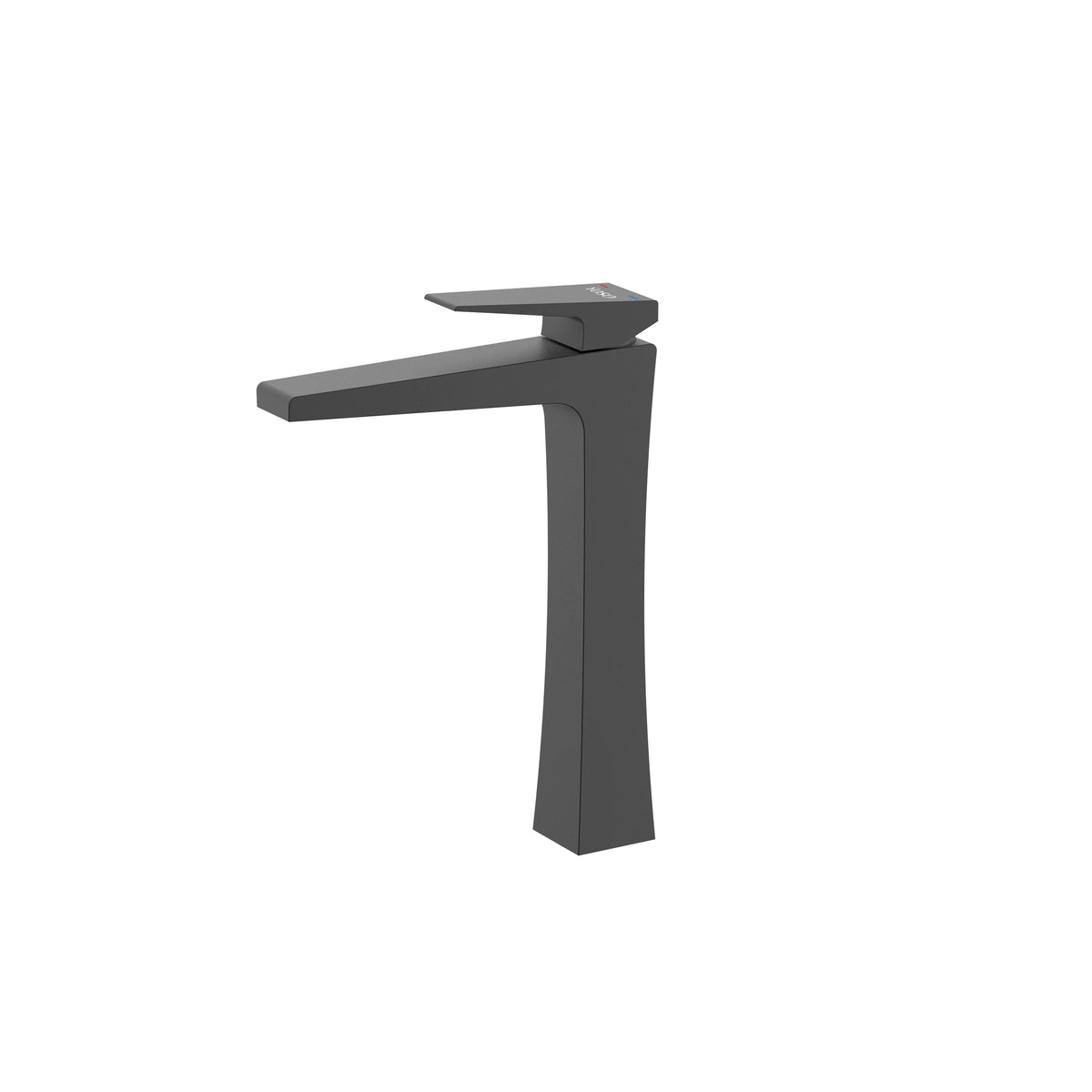 Quadra Basin Mixer — Tall Neck, Matt Black | Yoso