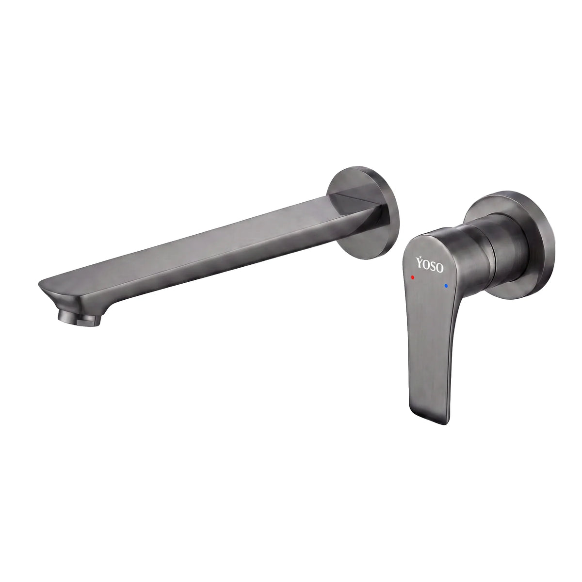 Vegas Wall Mounted Faucet, Gun Metal | Yoso