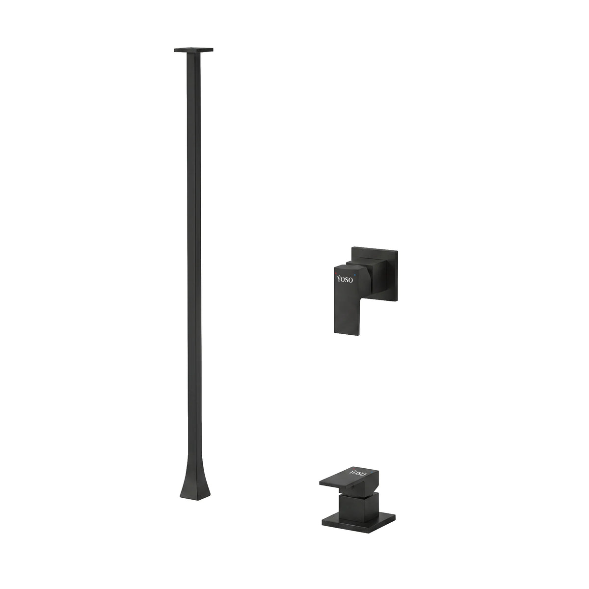 YOSO Eiffel Ceiling Mounted Basin Mixer - Matt Black | Yoso