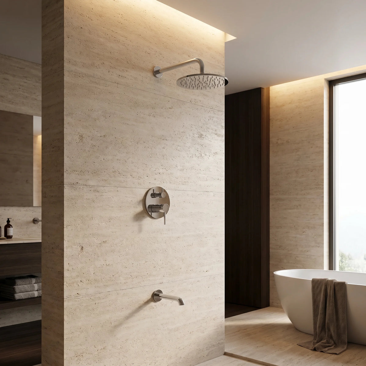 Aura Concealed Shower Set - Chrome | Yoso