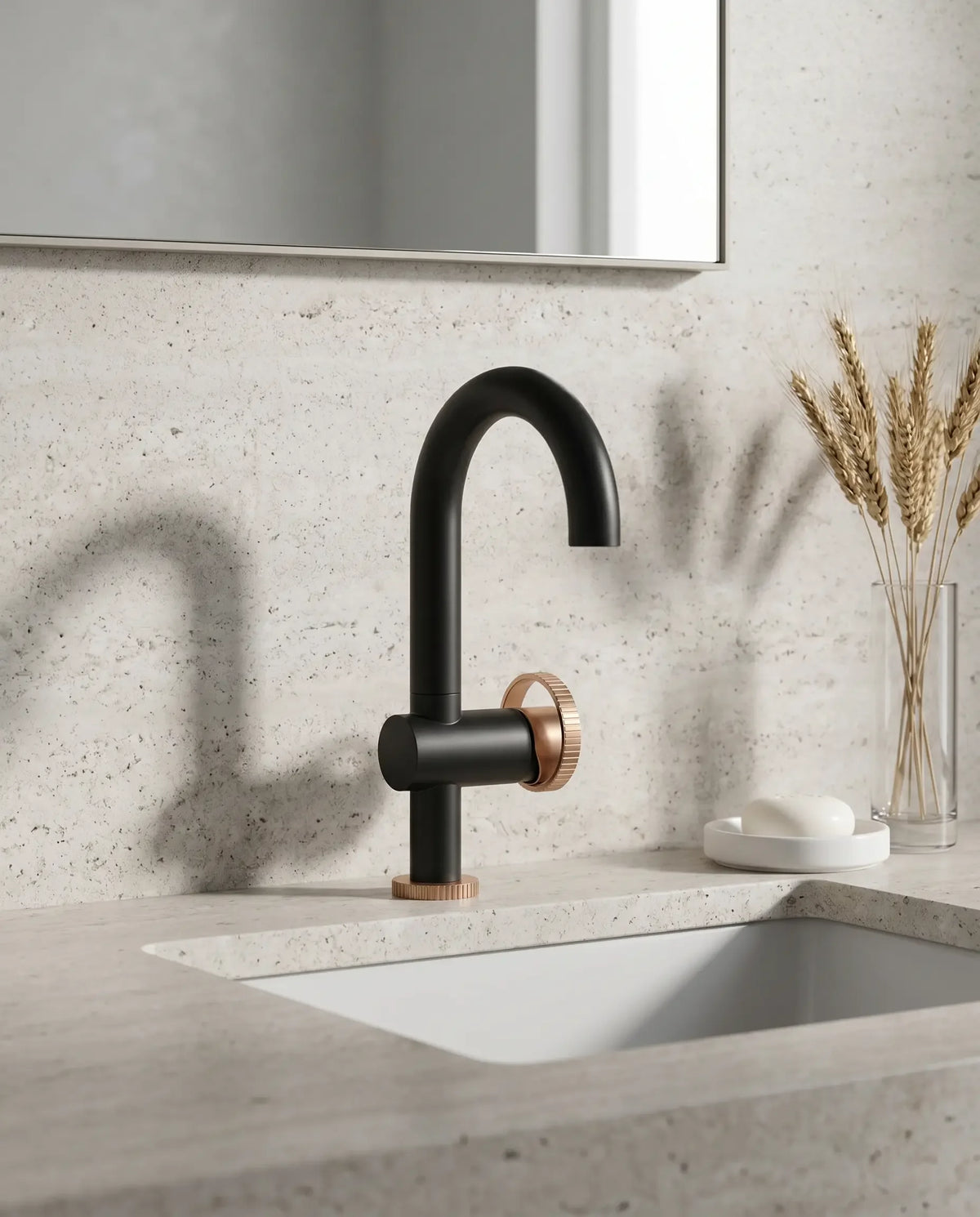 Celeste Basin Mixer — Tall Neck - WebP | Yoso