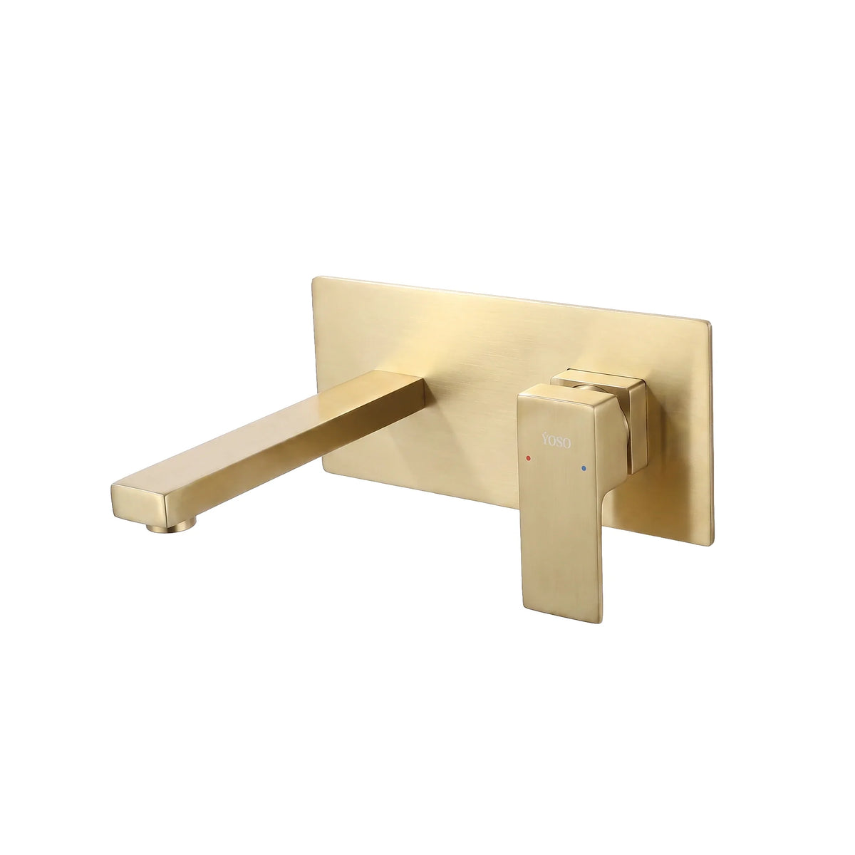 New York Wall Mounted Basin Mixer - Brushed Gold | Yoso