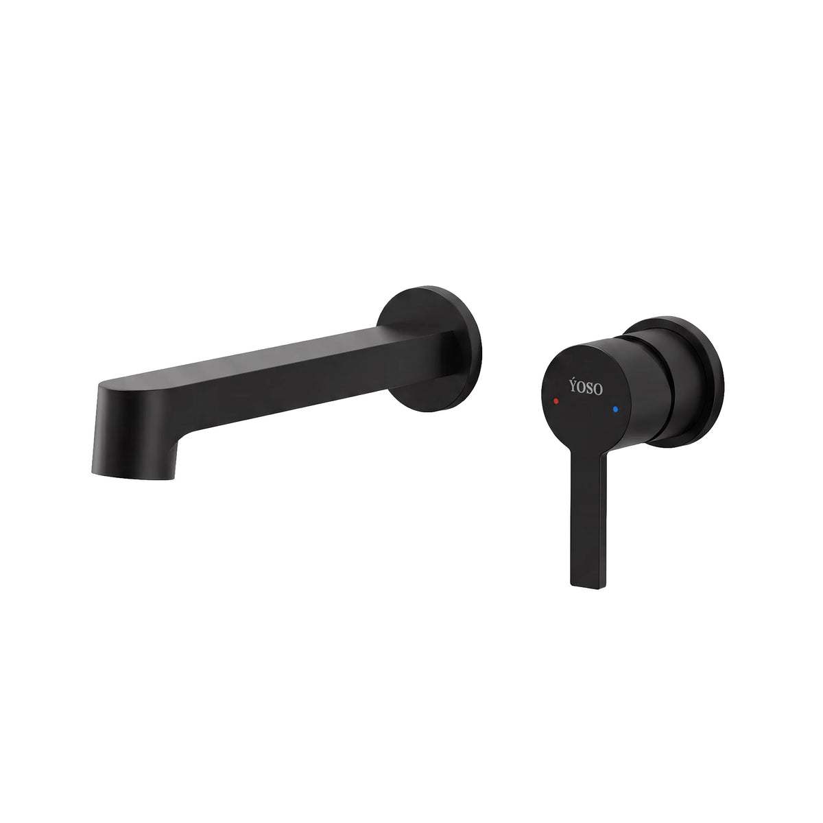 Paris Wall Mounted Basin Mixer - Matt Black | Yoso