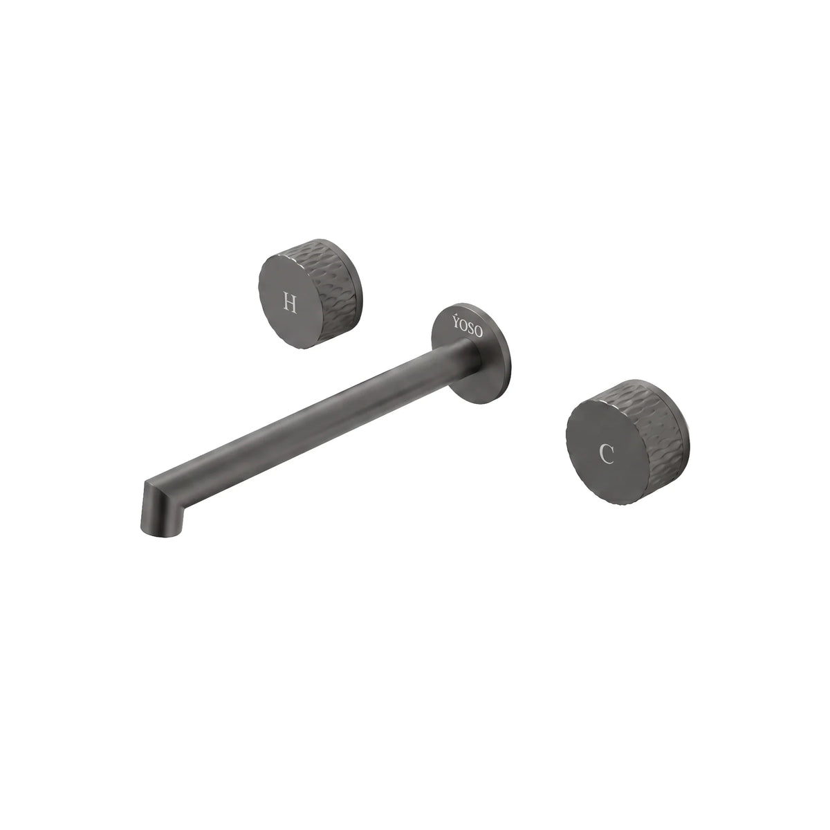 Seattle Wall Mounted Basin Mixer- Gun Metal | Yoso
