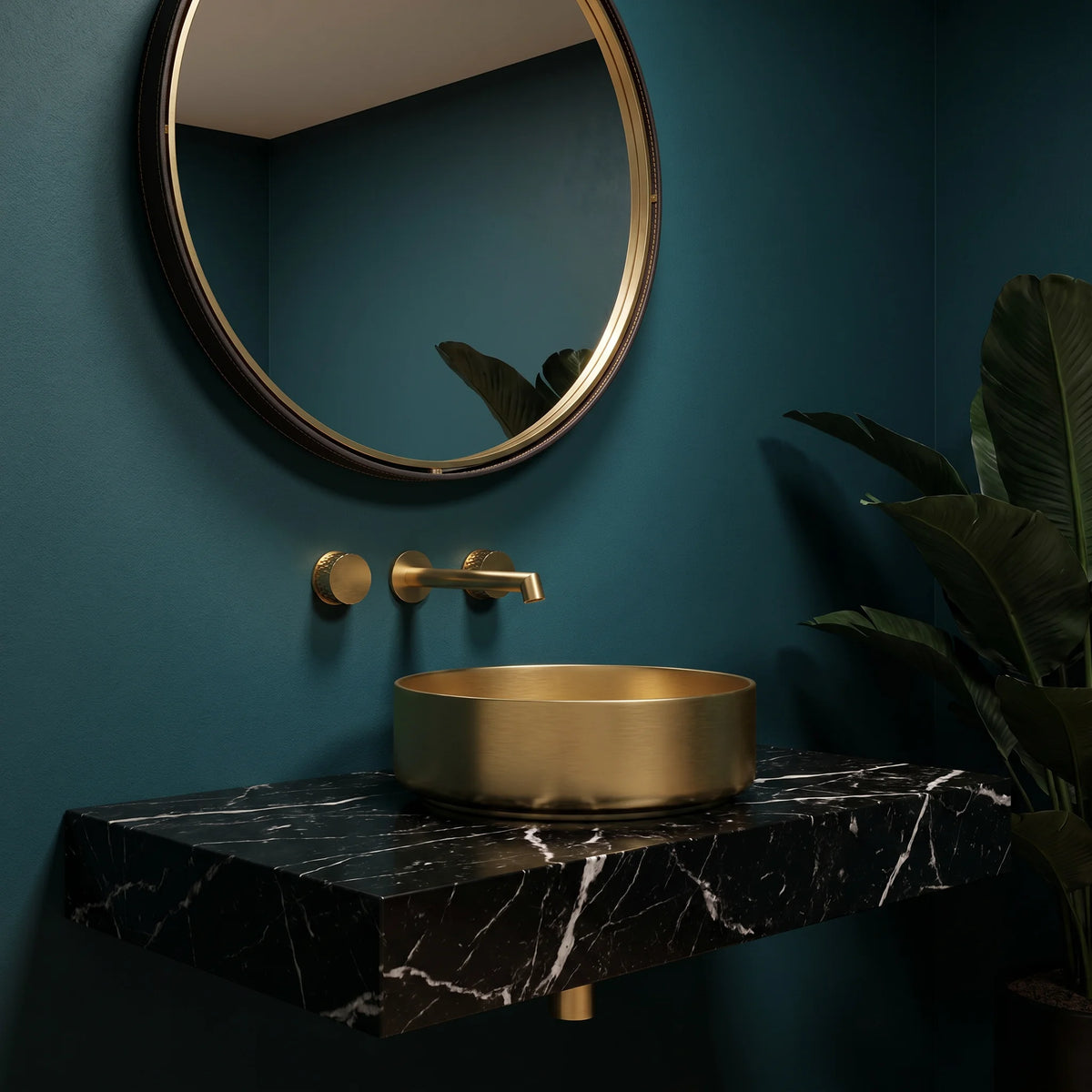 Seattle Style Concealed Faucet (2-handle) - Brush Gold - DONE | Yoso
