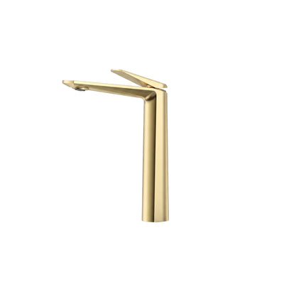 Ark Basin Mixer — Tall Neck, Brushed Gold | Yoso