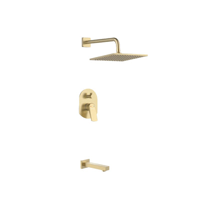Ark Concealed Shower Set - Brushed Gold