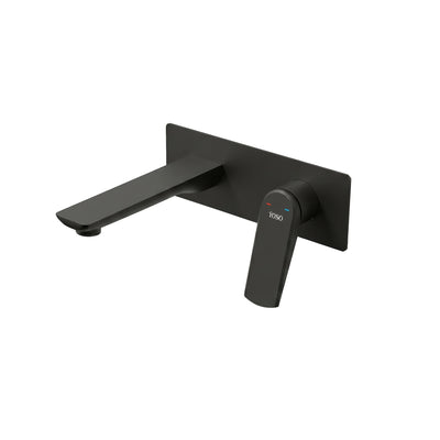 Ark Wall Mounted Basin Mixer, Matt Black | Yoso