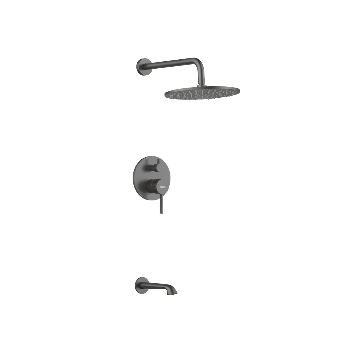 Aura Concealed Shower Set - Gun Metal