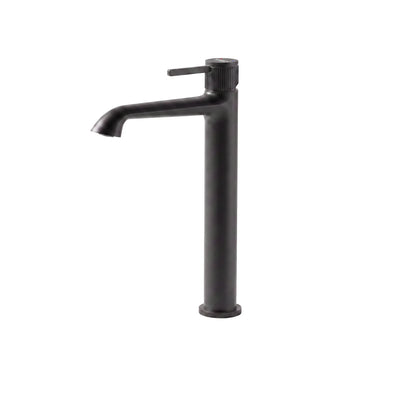 Aura Basin Mixer — Tall Neck, Matt Black | Yoso