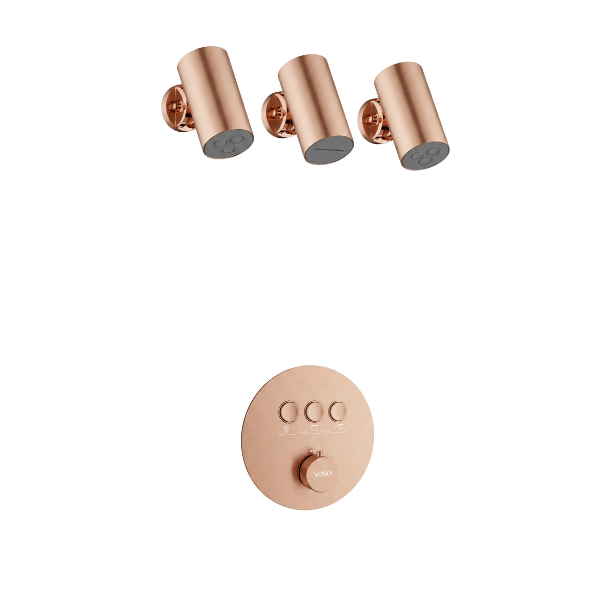 Florence Concealed Shower Set - Brushed Gold | Yoso