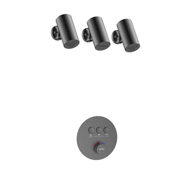 Florence Concealed Shower Set - Gun Metal | Yoso