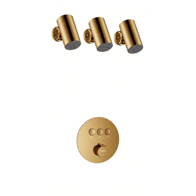 Florence Concealed Shower Set - Zirconium Gold | Yoso