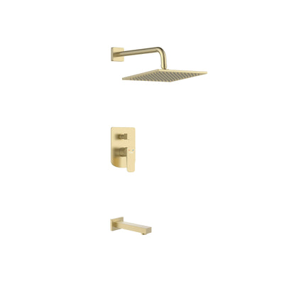 Luxor Concealed Shower Set - Brushed Gold