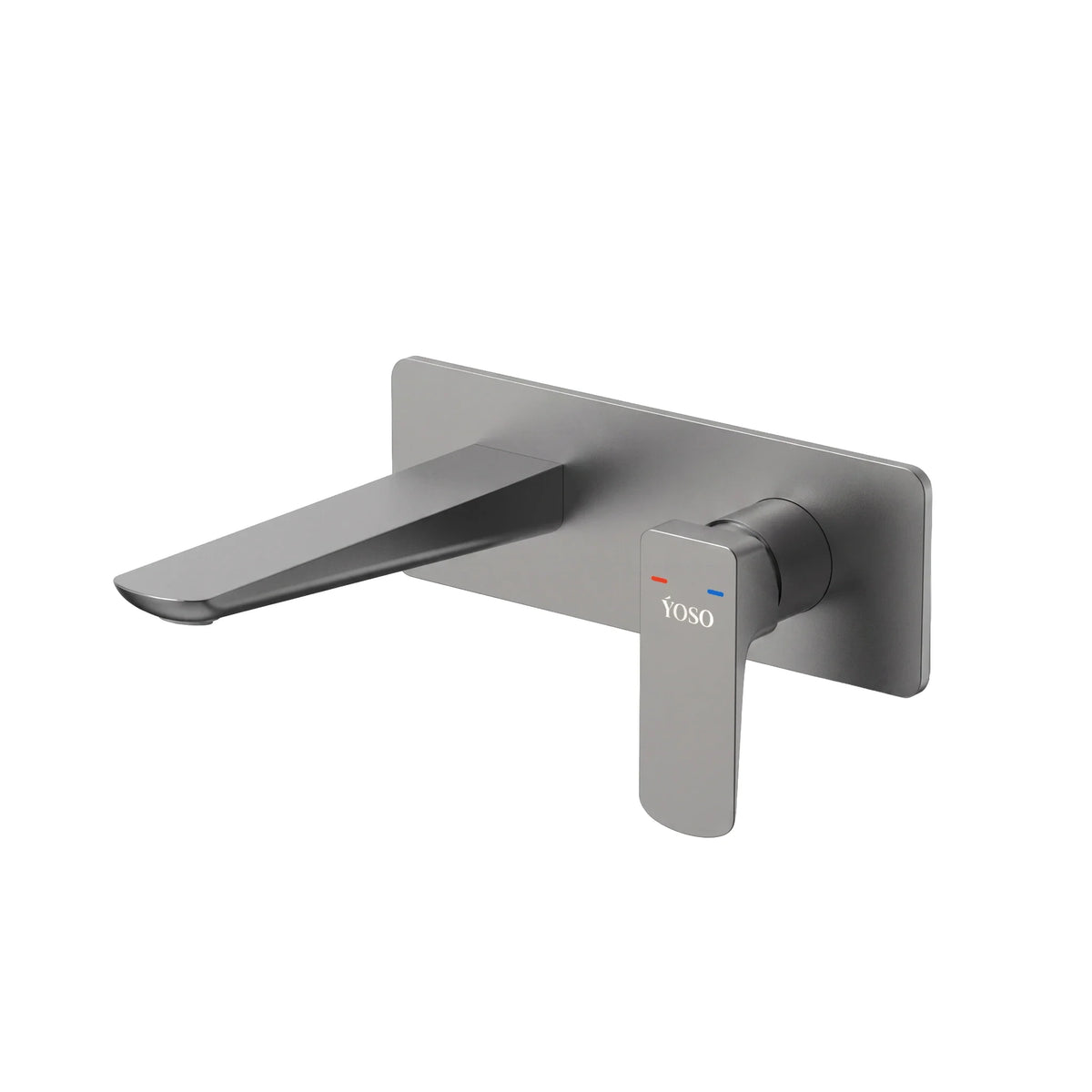Luxor Wall Mounted Basin Mixer, Gun Metal | Yoso