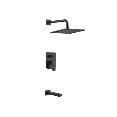Luxor Concealed Shower Set - Matt Black