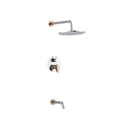 Marvel Concealed Shower Set - Chrome + Rose Gold