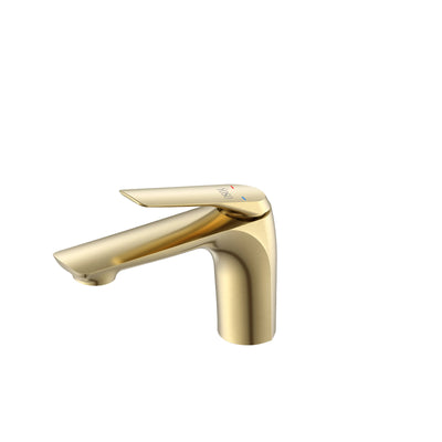 YOSO Nuvella Basin Mixer — Standard Height - Brushed Gold