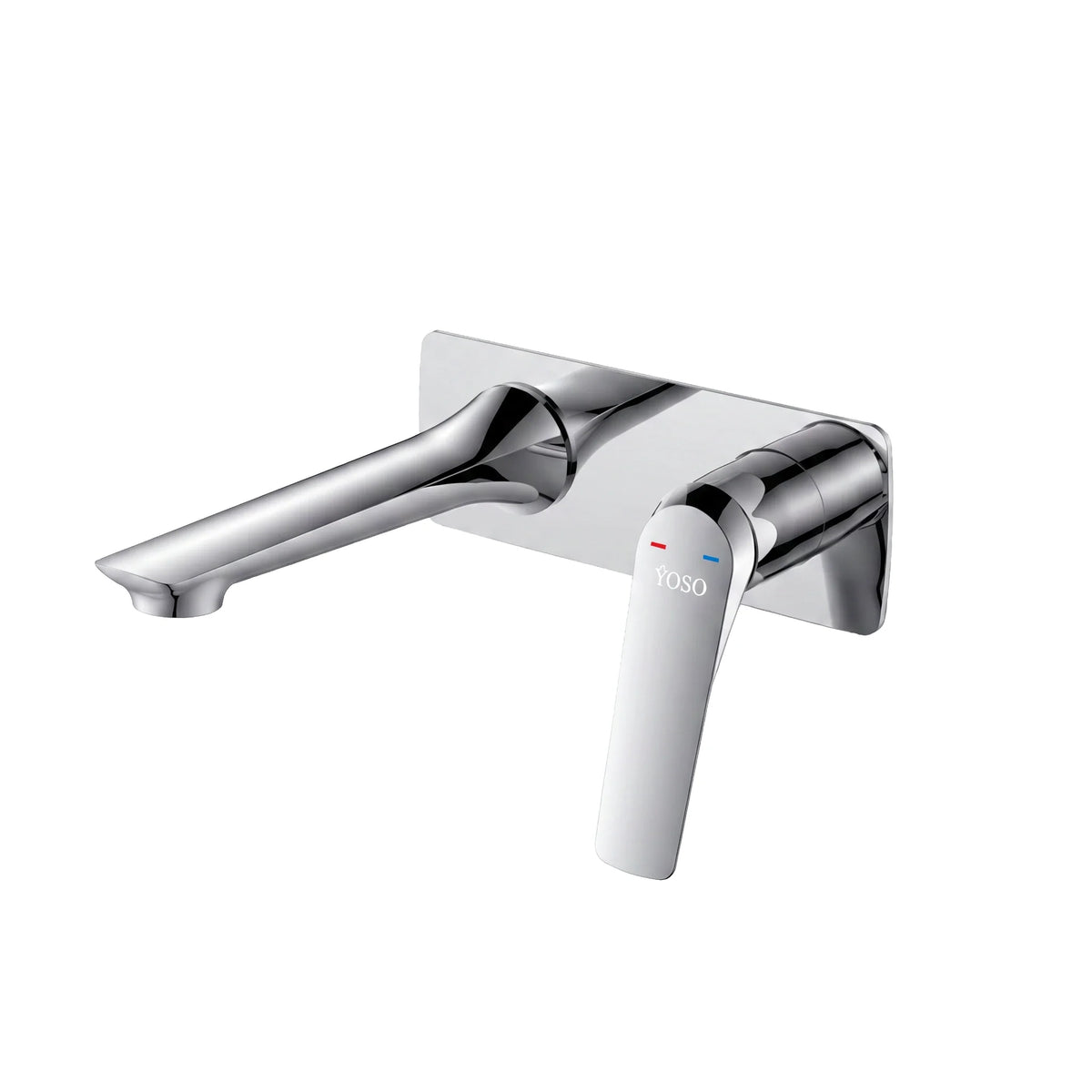 Nuvella Wall Mounted Basin Mixer, Chrome | Yoso