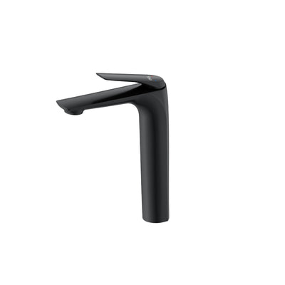 Nuvella Basin Mixer — Tall Neck, Matt Black | Yoso