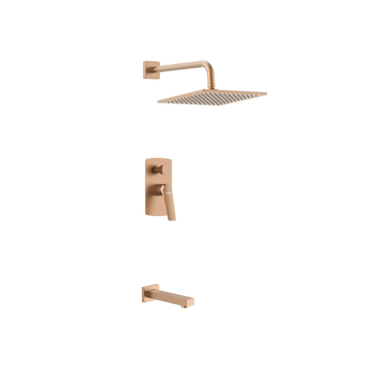 Nuvella Concealed Shower Set - Rose Gold
