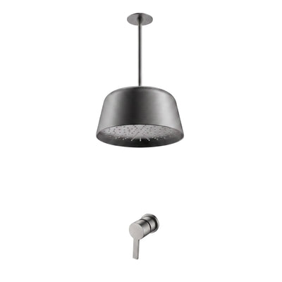 Paris Ceiling Mounted Complete Shower Set - Gun Metal