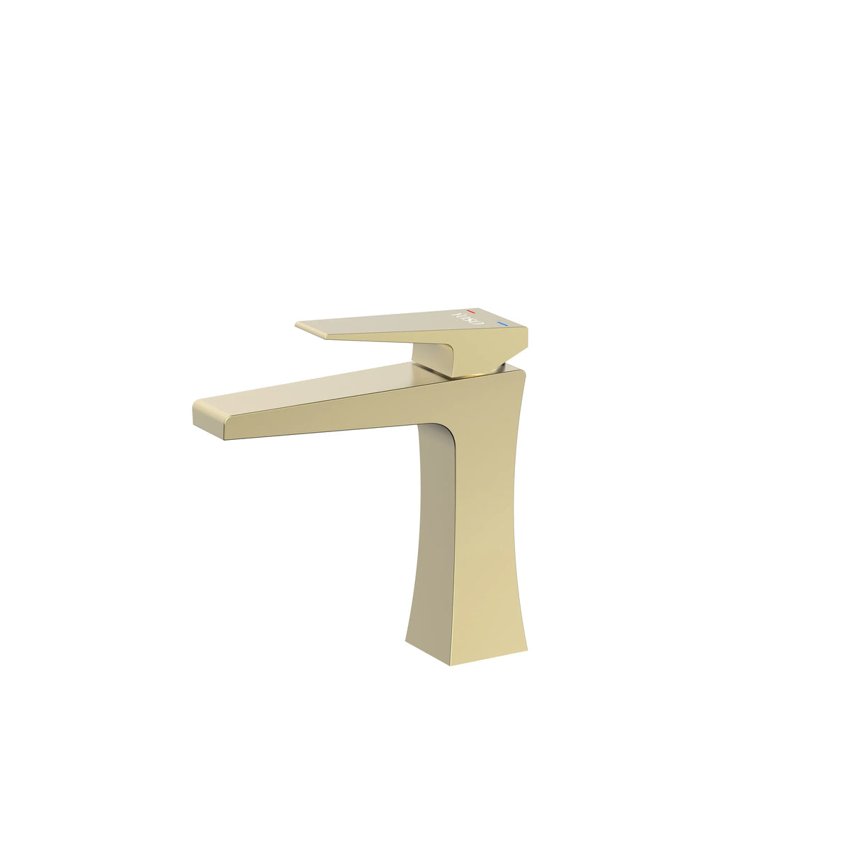 YOSO Quadra Basin Mixer — Standard Height - Brushed Gold