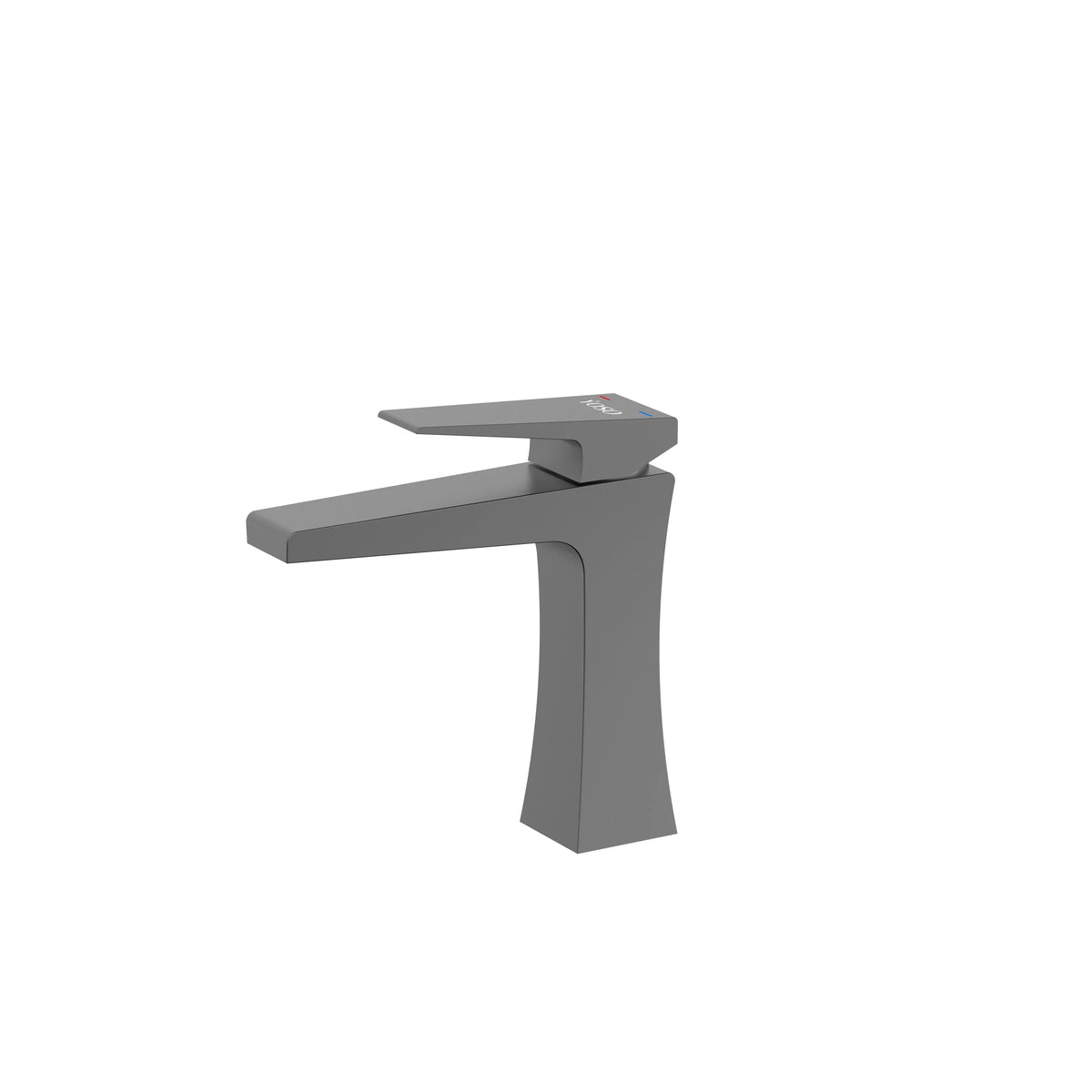 YOSO Quadra Basin Mixer — Standard Height - Gun Metal