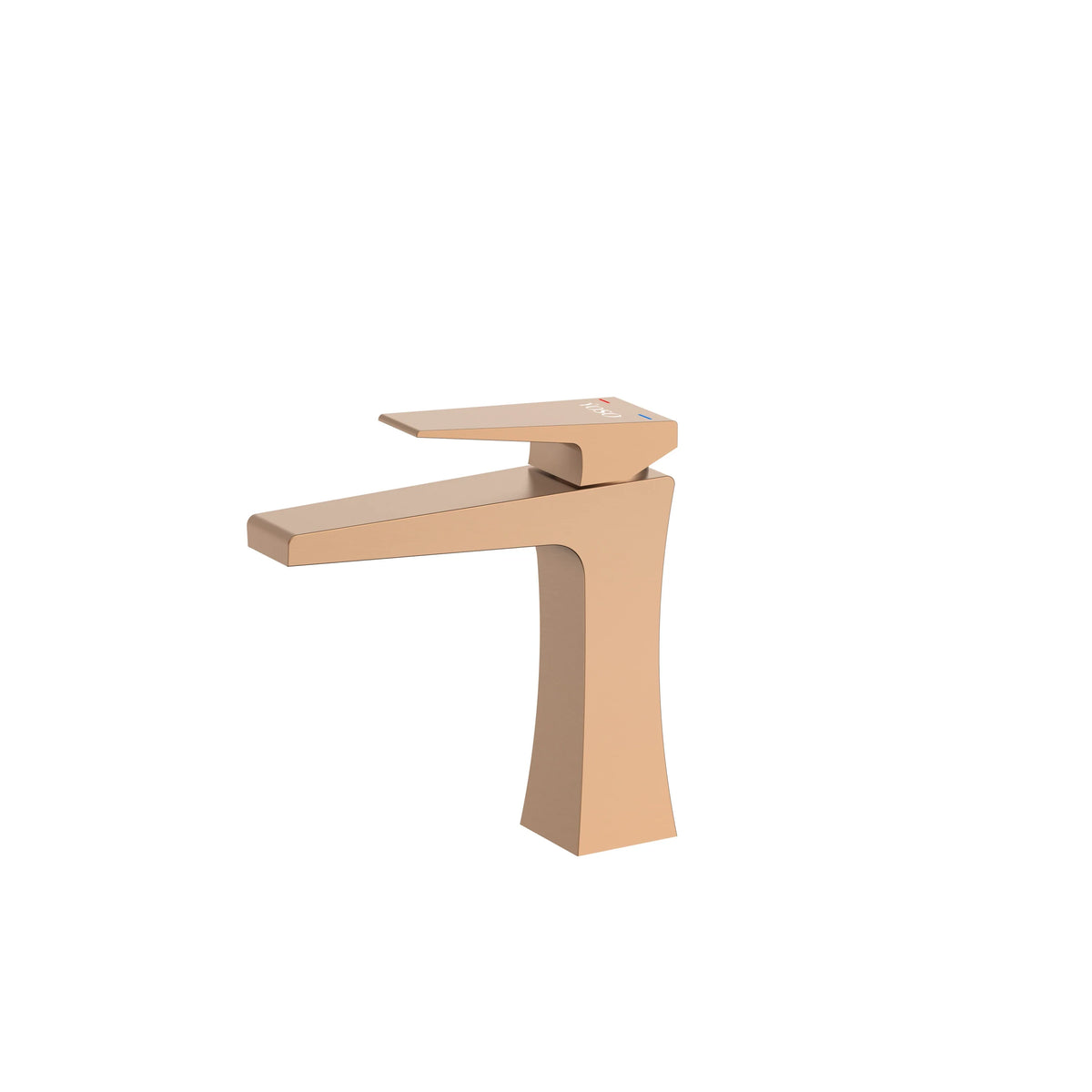YOSO Quadra Basin Mixer — Standard Height - Rose Gold