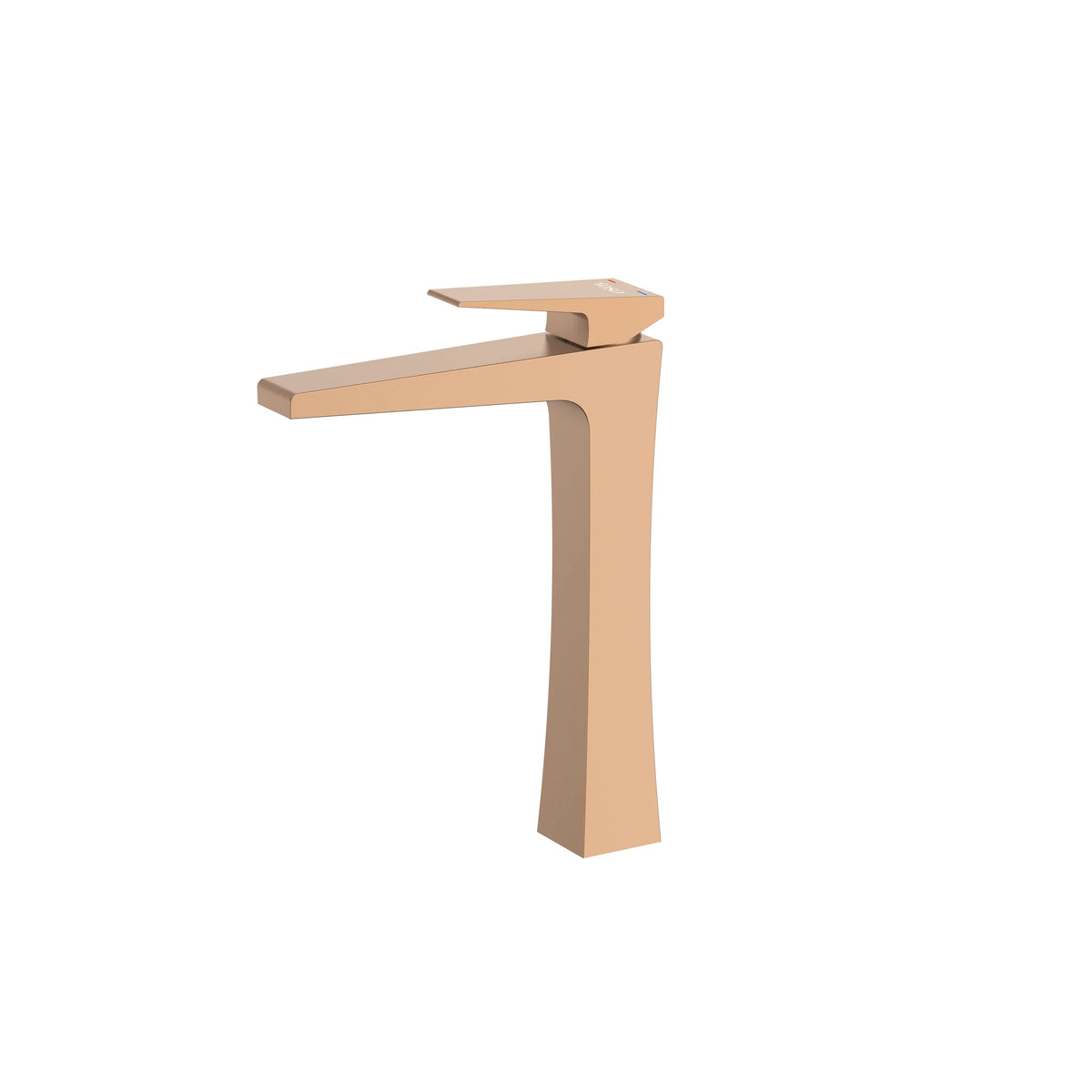 Quadra Basin Mixer — Tall Neck, Rose Gold | Yoso