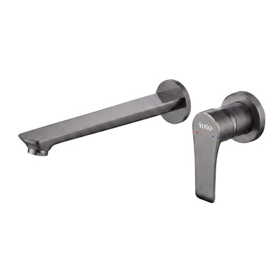 Vegas Wall Mounted Faucet, Gun Metal | Yoso