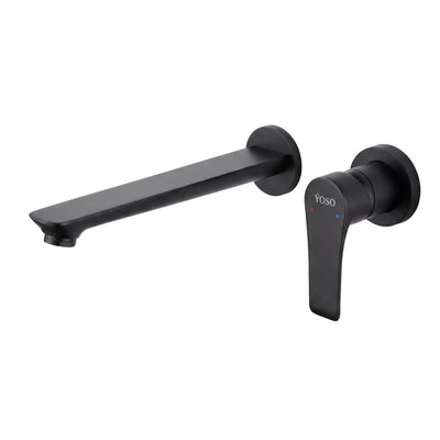 Vegas Wall Mounted Faucet, Matt Black | Yoso