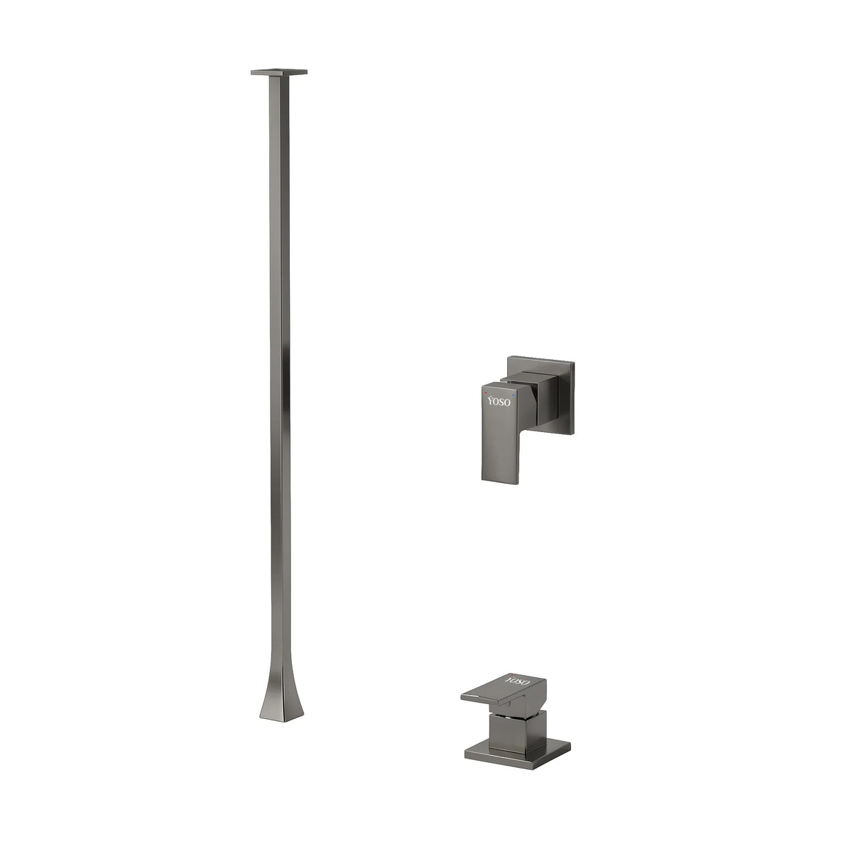 YOSO Eiffel Ceiling Mounted Basin Mixer - Gun Metal | Yoso