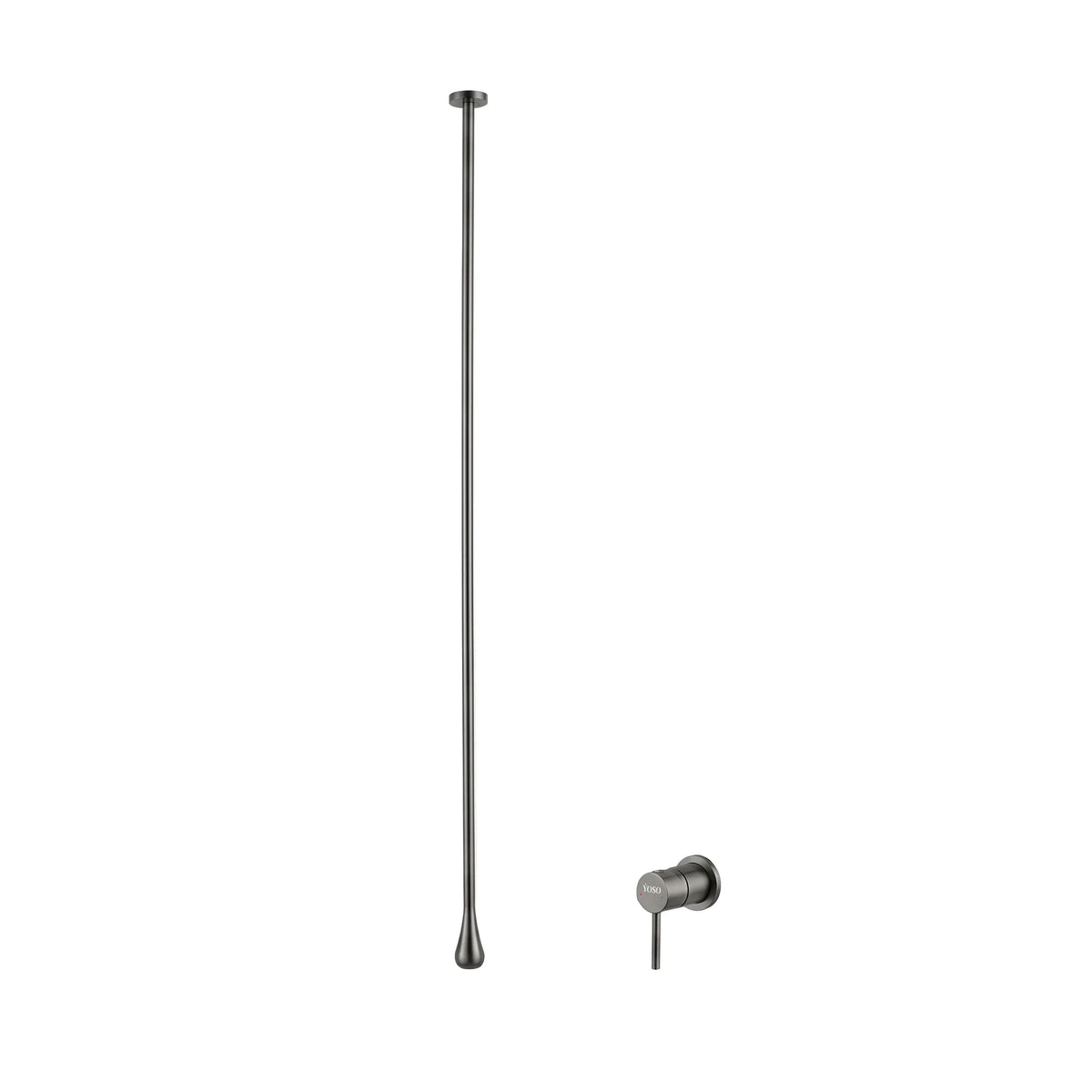 YOSO Sydney Ceiling Mounted Basin Mixer - Gun Metal | Yoso