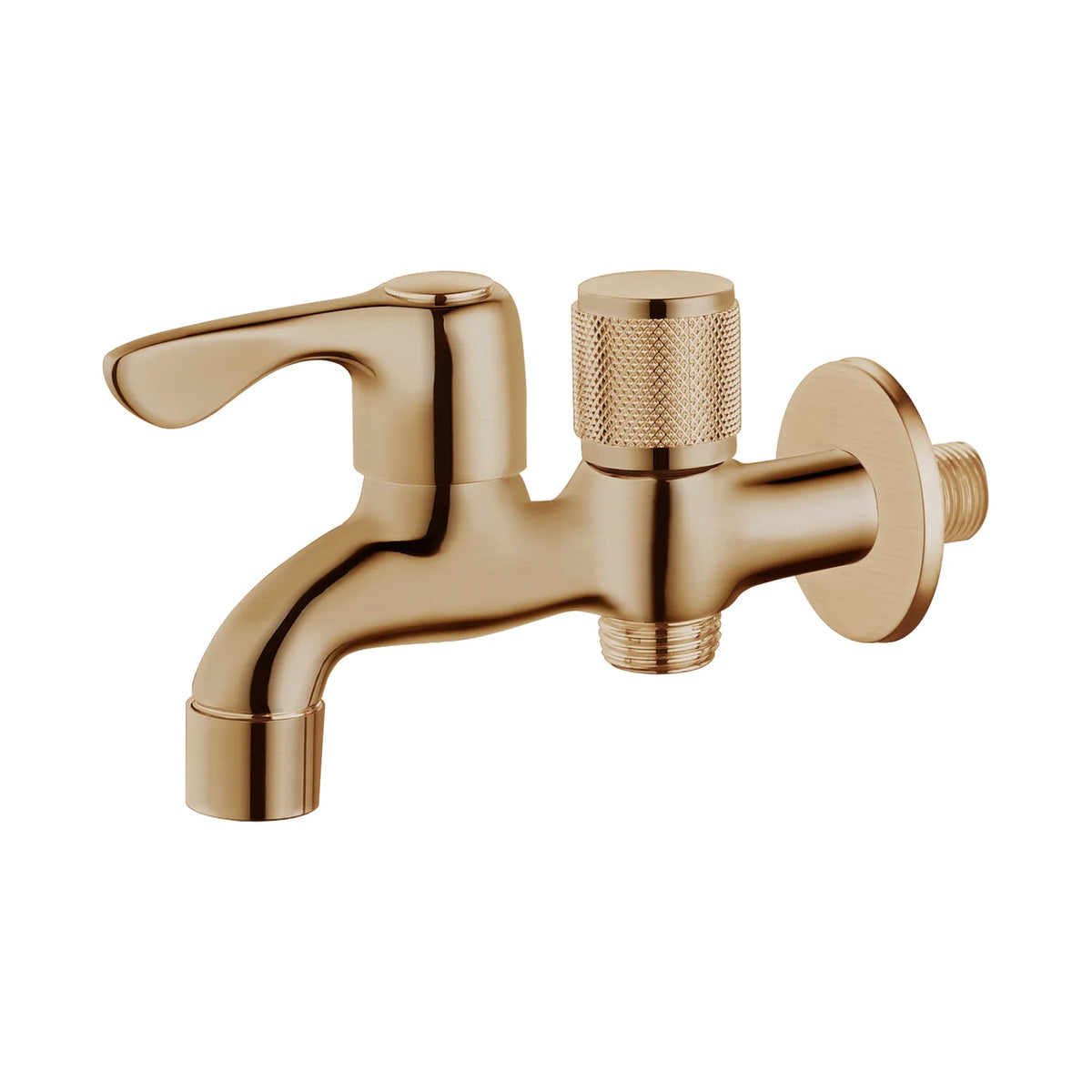 YOSO Double Bib Cock 001 - Brushed Rose Gold