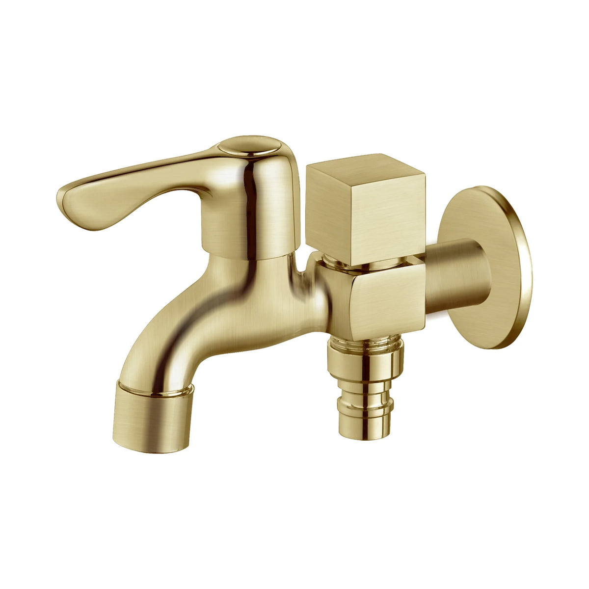 YOSO Double Bib Cock 002 - Brushed Gold