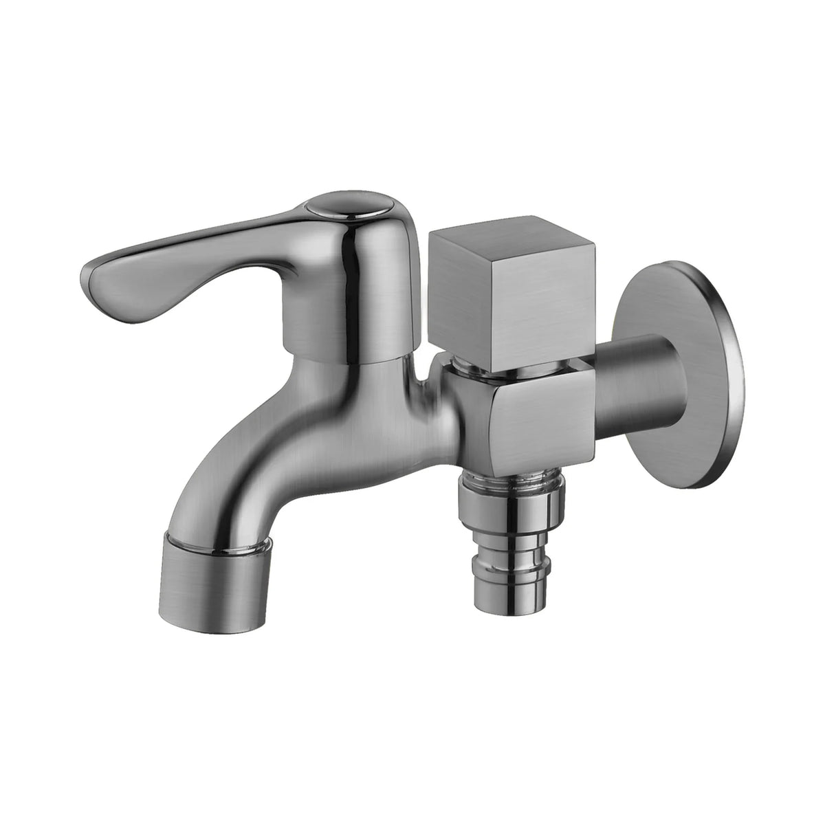 YOSO Double Bib Cock 002 - Gun Metal