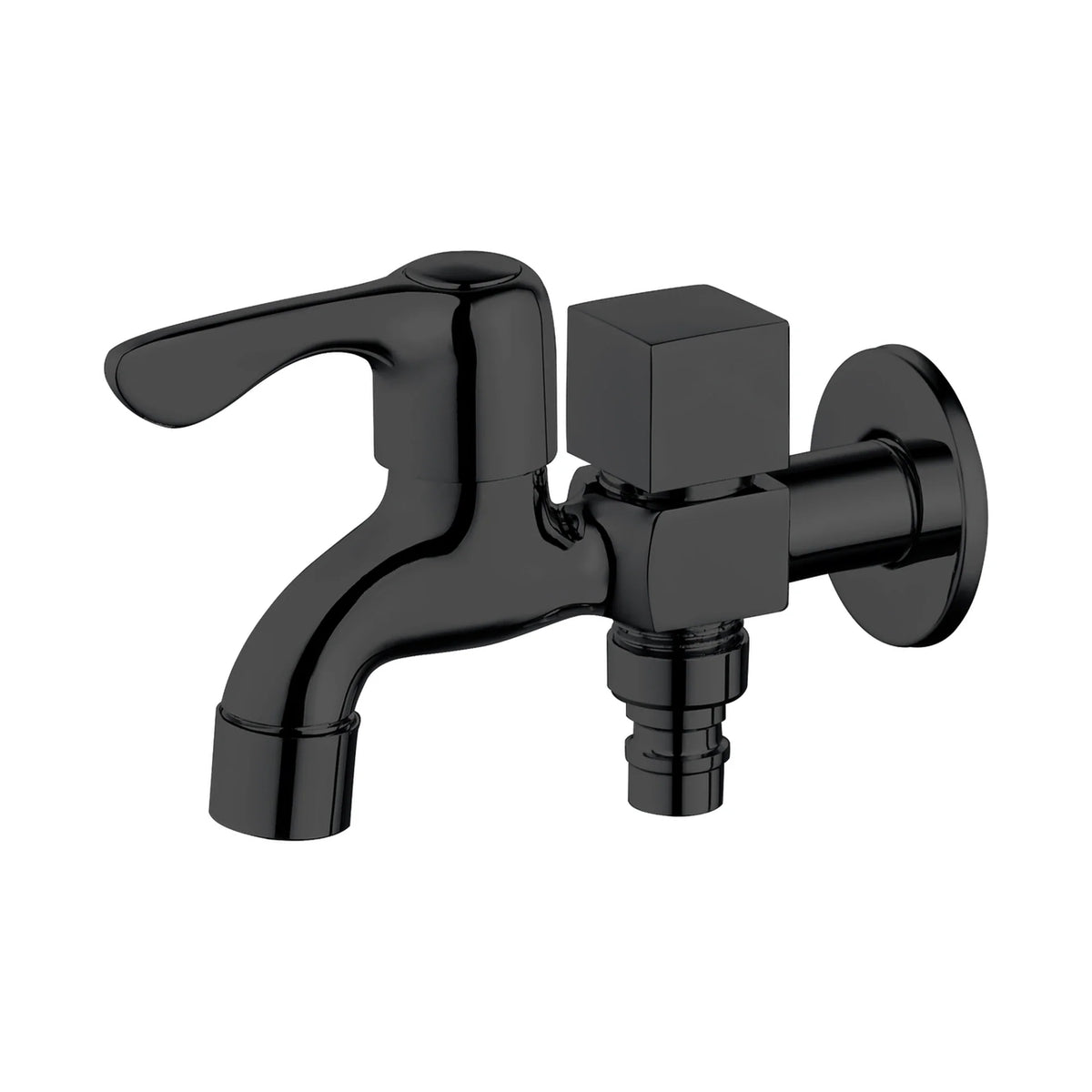 YOSO Double Bib Cock 002 - Matt Black