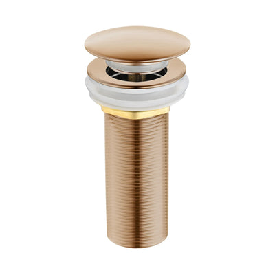 YOSO Pop-Up Waste Drain Long - Brushed Rose Gold