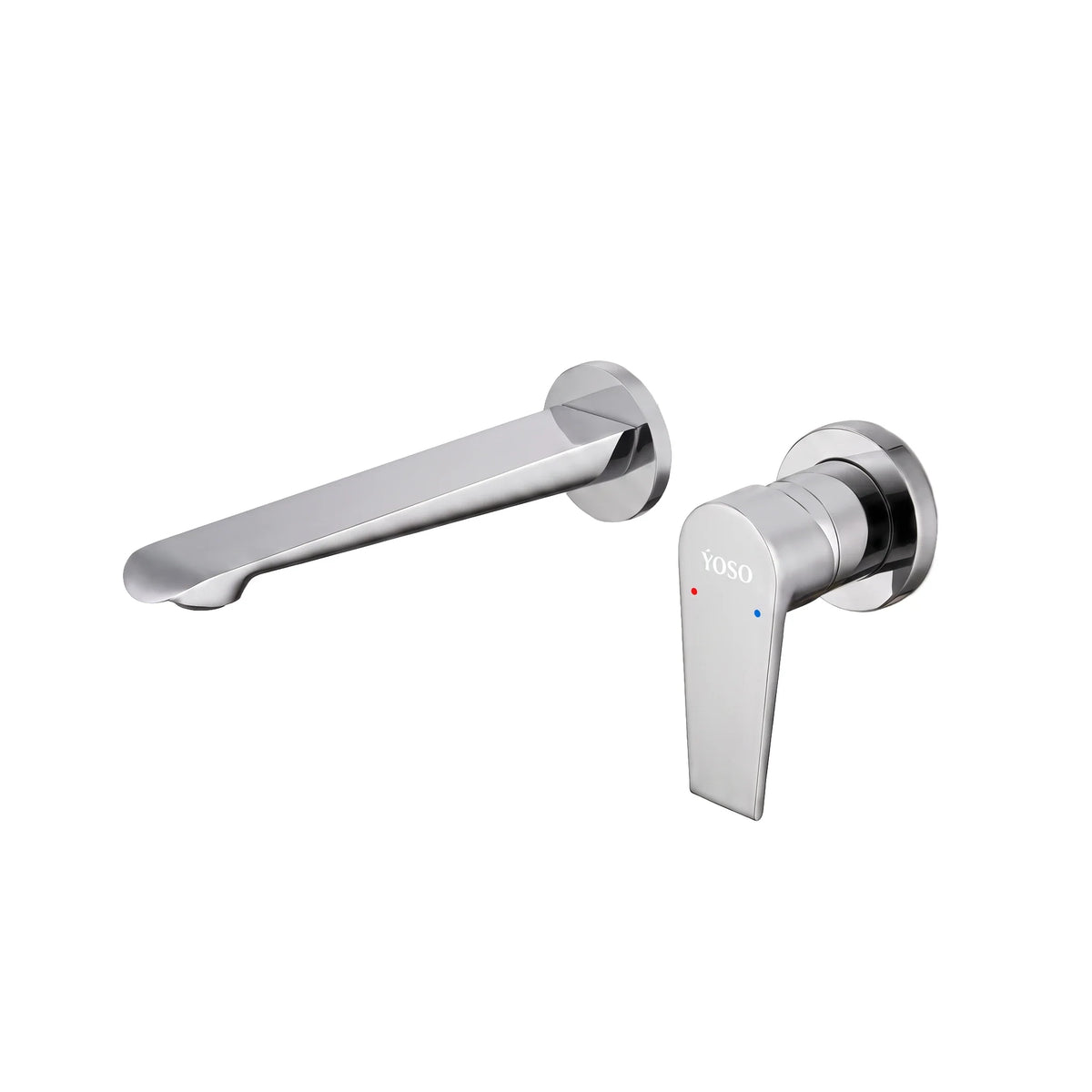 London Style Wall Mounted Basin Mixer - Chrome | Yoso