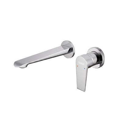 London Style Wall Mounted Basin Mixer - Chrome | Yoso