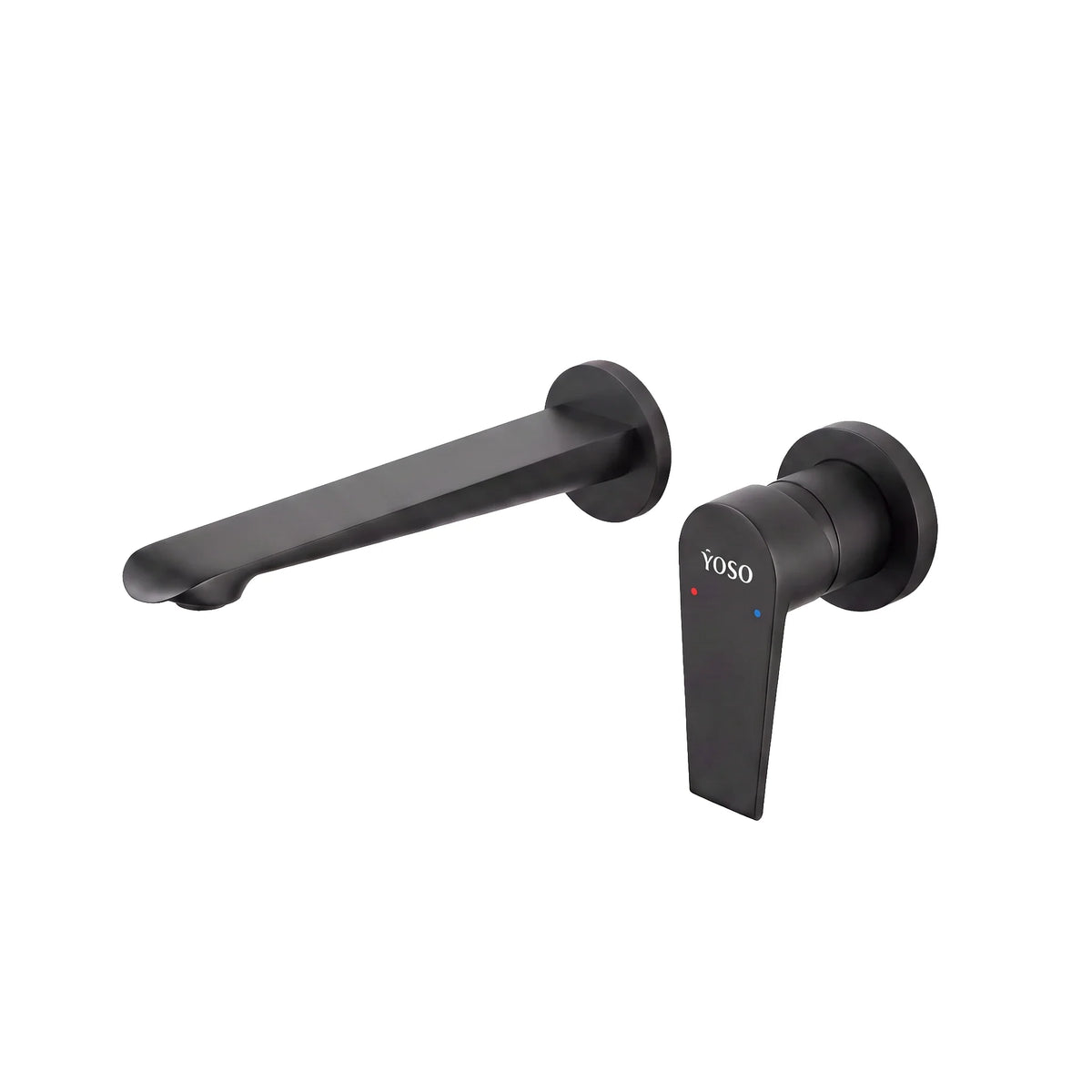 London Style Wall Mounted Bain Mixer - Matt Black | Yoso