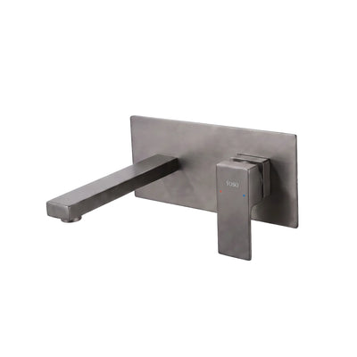 New York Wall Mounted Basin Mixer -  Gun Metal | Yoso