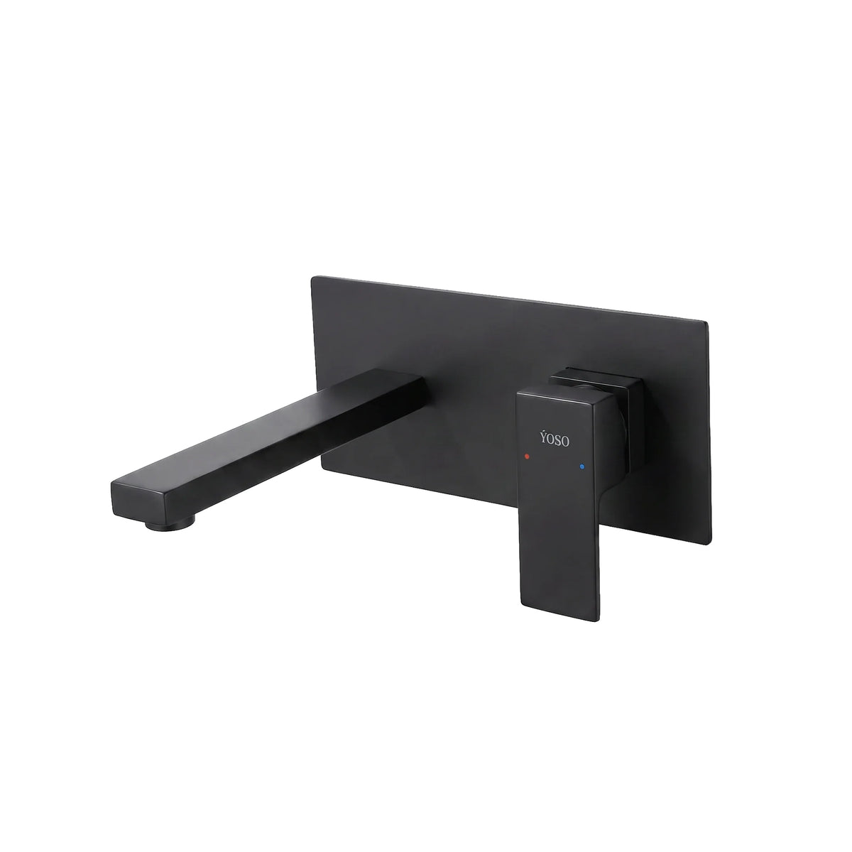 New York Wall Mounted Basin Mixer - Matt Black | Yoso
